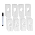 thumbnail image 4 of Separadores de armario rectangulares de 30 piezas, con colgadores de marcadores, separadores de estantes de tamaño de estante de ropa para clasificar Macarena Separadores de tallas de ropa, 4 of 8
