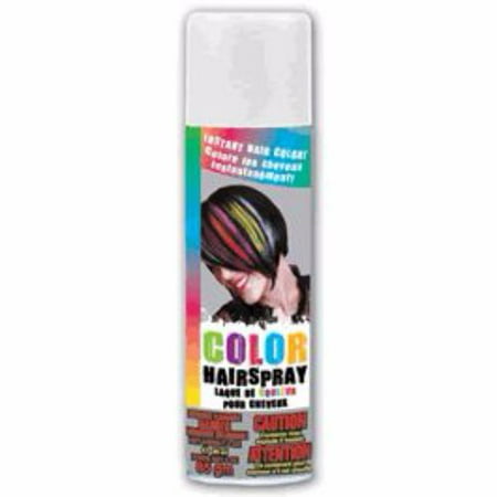Temporary Colored Hair Spray White