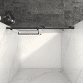 thumbnail image 5 of 56-60"W x 70"H Frameless Double Sliding Shower Door, 5/16"(8mm) Glass, Black, 5 of 7