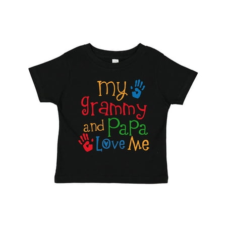 

Inktastic Grammy and Papa Love Me Gift Toddler Boy or Toddler Girl T-Shirt