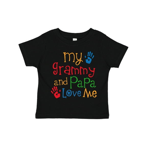 Inktastic Grammy and Papa Love Me Boys or Girls Toddler T-Shirt