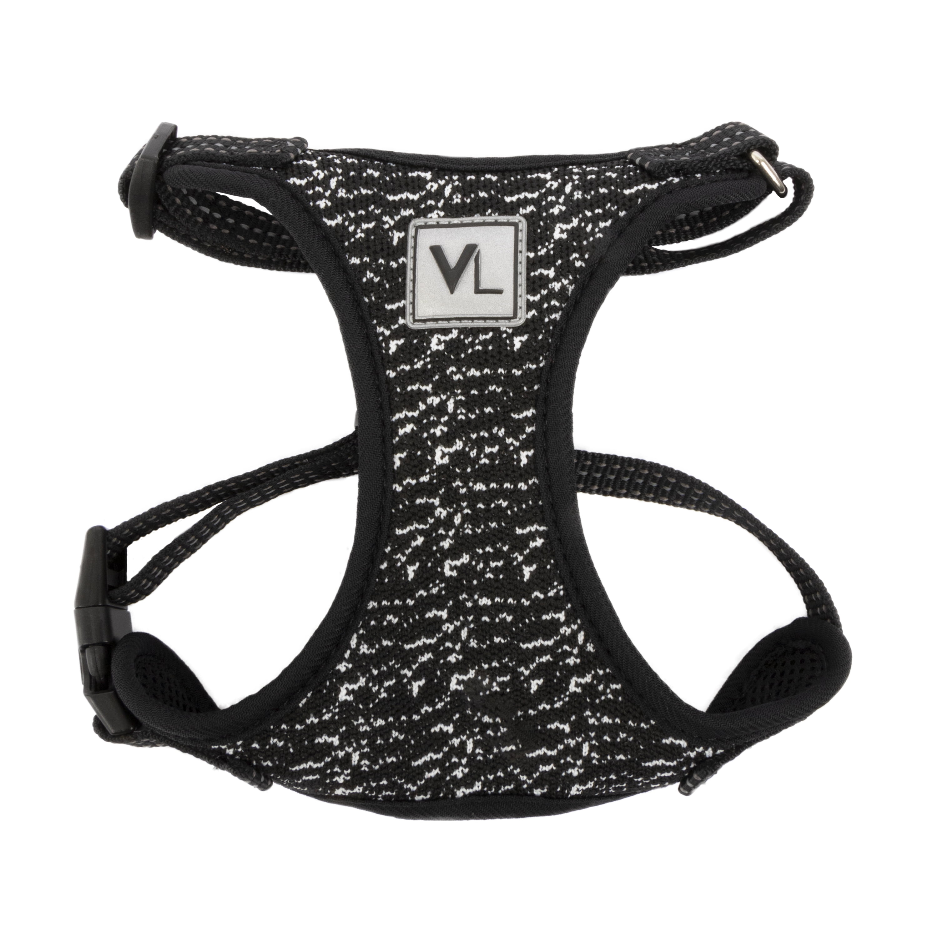 Vibrant Life, Mesh Adjustable Dog Walking Pet Harness, Black, Size Small