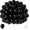 Black, variant on Burculy 2 sets of Balloons Assorted Colors 100 Pack 12 Inch Colorful Rainbow Round Bright Latex Balloons for Birthday Bridal Shower Baby Shower Anniversary Wedding Party Decorations Arch Garland
