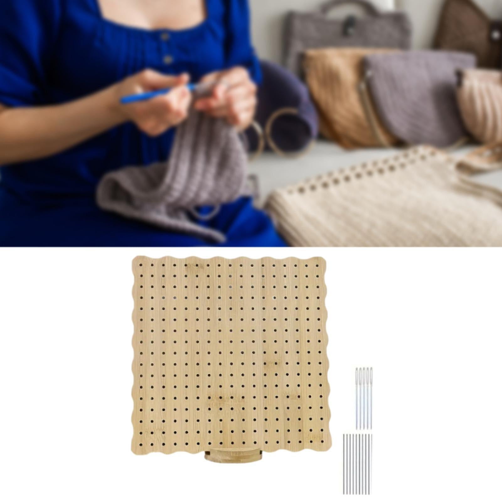 GUOOL Crochet Blocking Board and Pins for Beginners Knitting Blocking Board for Knitting and Crochet Gifts for Mother, Grandmothers 23.5cmx23.5cm