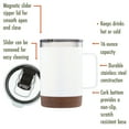 thumbnail image 2 of Ozark Trail PL 16oz Cork Mug, 1 Pièce, Blanc, 2 of 10