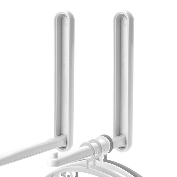 DODAMOUR 2 Pack Hanger Organizer Wall Mount, Foldable Hanger Organizer Stacker, Clothes Hanger Holder for Closet Laundry Room (White)