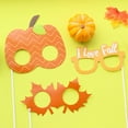 thumbnail image 4 of Big Dot of Happiness Pumpkin Patch Glasses and Masks - Paper Card Stock Fall, Halloween or Thanksgiving Party Photo Booth Props Kit - 10 Count, 4 of 8