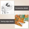 thumbnail image 5 of YFYANG Orange Vintage Mandala Pattern Tapestry, Bedroom Dormitory Living Room Decoration Tapestrys Wall Hanging , 80 x 60 in, 5 of 8