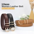 thumbnail image 6 of WHIPPY Women Leather Belts Ladies Dresses Belt for Jeans 3 Pack, 6 of 6