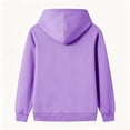 thumbnail image 6 of UDAUDU Girls Boys Oversized Hoodies Fleece Casual Pullover Sweatshirts Kids Fashion Casual Outfits Fall Winter Clothes Purple Pink 11-12 Years, 6 of 6