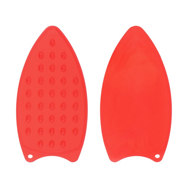 Unique Bargains 2pack Silicone Iron Rest Pad, Multipurpose Iron Hot Resistant Mat Iron Rest Plate, Red