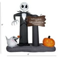 thumbnail image 3 of Gemmy Industries Yard Inflatables Nightmare Before Christmas Halloween Town Scene, 6 ft, 3 of 7
