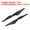 Black, variant on Uxcell 5 Set RC Propellers Blade Prop 2 Vane 7.6cm Dia Plastic Blue Low-Noise RC Airplane DIY Aircraft Drone