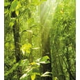 thumbnail image 3 of Ambesonne Nature Duvet Cover Set, Leaf Branches Woodland, 2-Calking, Lime Green Brown, 3 of 7