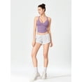 thumbnail image 6 of MOYIKO Workout Tank Top for Women V Neck Ribbed Racerback Fitted Cami Sleeveless Summer Tops, 6 of 7
