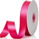 thumbnail image 1 of Cinta de raso de doble cara naranja de 1" x 50 yardas, rollos de cinta de tela de alta densidad de color sólido, ideal para envolver regalos, costura, manualidades, lazos de bricolaje y Navidad, decor, 1 of 4