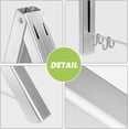 thumbnail image 3 of Tendedero de Pared Plegable (Plata), Colgador de Pared retráctil de Aluminio, Gancho Organizador, Ahorro de Espacio para Sala de Estar, Dormitorio, baño, balcón, 3 of 5