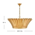 thumbnail image 4 of 47695DA Hinkley Lighting Reina - 40W 8 LED Medium Tapered Chandelier-16 Inch Tall and 33.75 Inch Wide-Distressed Brass Finish, 4 of 13