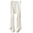 thumbnail image 2 of Odeerbi Thermal Leggings for Infant Girls Cotton Pantyhose Tights Socks Baby Children's New Combed Bow Bottom Pants, 2 of 5