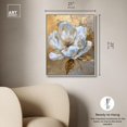 thumbnail image 6 of Athenas Flower Canvas Glamorous Feminine Wall Art by Art Remedy, Silver Frame, 20" x 24", 6 of 8