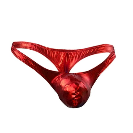 

Lanhui Men s Underwear Imitation Leather Large Bag T-pants Briefs