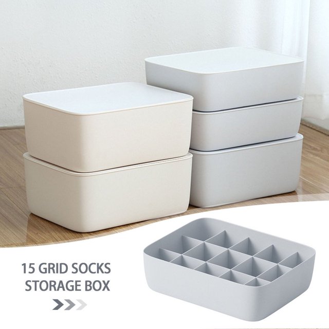 PENGXIANG Stackable White Organizer Bins Clothes Storage Baskets for Household Storage Organization