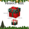 thumbnail image 3 of ⚡ Big Sale ! Creative Box Candy Box In Plush And Warm For Christmas Decorations (Green Box With White Lid And Bow), 3 of 7