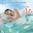 thumbnail image 3 of Teal Coastal Cooling Blanket, Lightweight Breathable Summer Throw Blanket with Double Sided Cold Effect,Summer Beach Ocean Seawater Nautical Picnic Beach Blankets Bed Sheet for Hot Sleepers 30"x40", 3 of 8