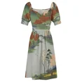thumbnail image 5 of Summer Garden Ukiyo-e Japanese Art Sleeveless Dress Women's summer dresses wedding dresses for parties, 5 of 7