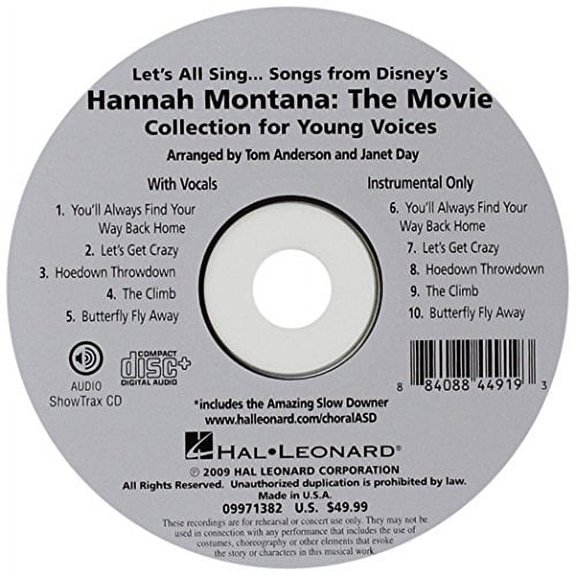 LET'S ALL SING SONGS FROM DISNEY'S HANNAH MONTANA: THE MOVIE