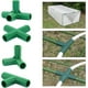 thumbnail image 5 of Junta de 11 mm 4 tipos de soporte estable Conector de construcción de marco de invernadero de servicio pesado Adecuado para enrejado de uva Protector solar Cobertizo de jardín verde 20 piezas JAMW Sencillez, 5 of 5