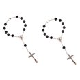 thumbnail image 3 of Pulsera de cruz religiosa,Pulsera de cruz religiosa Colgante de joyería clásico,Pulsera de cuentas de cruzado Encanto de estilo vintage,Pulsera de cruz con crucifijo de Jesús, 3 of 7