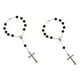thumbnail image 2 of Pulsera De Cuentas De Cruzadas, Brazalete Religioso Para Hombres, Mujeres, Bodas, Color Negro, 2 of 6