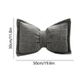 thumbnail image 3 of Bow Pillow, Comfortable Bow-Knot Throw Pillow / Seat Back Cushion, Boho Decorative Throw Pillows Chenille Textured Lumbar Pillows Large Bow Shaped Cushion for Bed Sofa Couch Living Room Bedroom Decor, 3 of 6