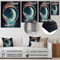 thumbnail image 4 of Designart "Inspiring Moonlight Outer Space I" Space Landscapes Metal Wall Decor, 4 of 5
