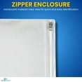 thumbnail image 2 of 1IntheOffice Clear Pencil Pouch For 3 Ring Binder, Ring Binder Pockets with Zipper, Vinyl, 6 Pack, 2 of 5