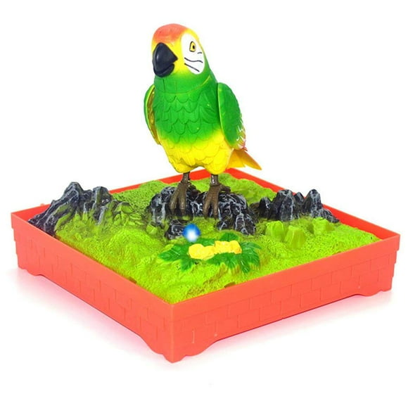 Maoww Kids Sound Voice Control Activate Chirping Singing Bird Cage for Children Funny Toy Christmas Gift