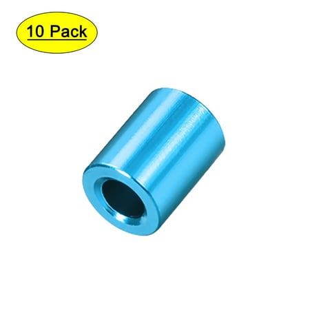 

3.1x6x6mm(IDxODxH) Aqua Blue Round Aluminum Standoff Column Spacer for FPV Quadcopter RC Multirotors Parts DIY 10 Pcs