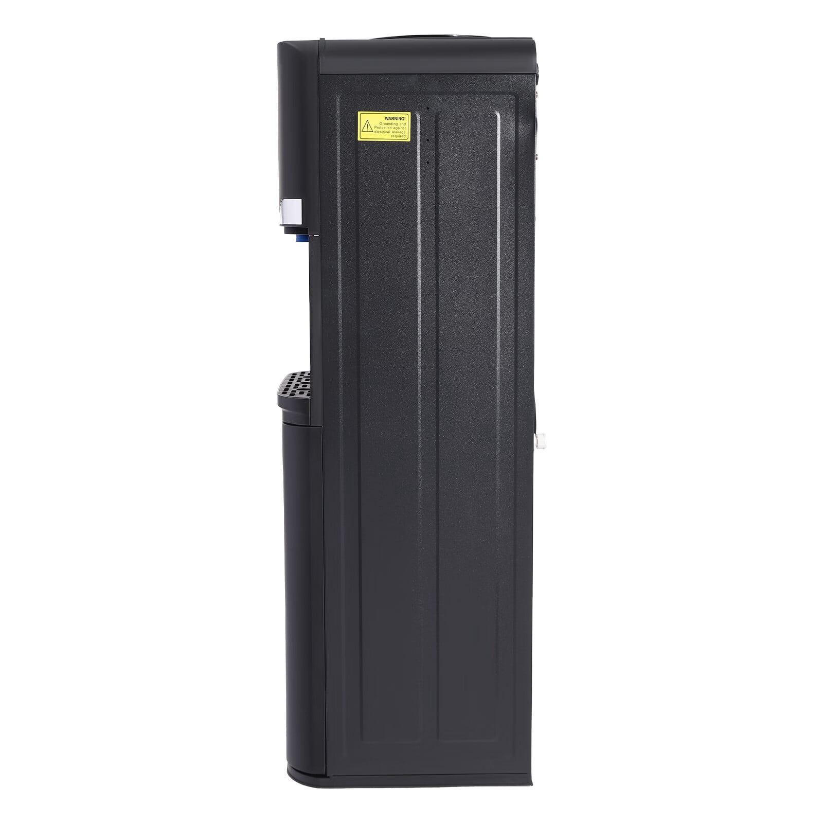 Aiqidi 550W Top Loading Water Dispenser 5 Gallon Vertical Cold and Hot Water Dispenser Home Office Dorm Anti-Scalding Design Water Dispenser with Storage Cabinet 32.68" High (Black)