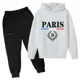 thumbnail image 2 of Conjunto de sudadera con capucha y pantalones para niños y niñas de 3 a 12 años, suéter, prendas de punto, imagen bonita, conjunto de 2 piezas, novedad de 2024, 2 of 4