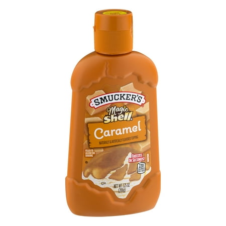 Caramel Apple Topping - (3 Pack) Smucker's Magic Shell Toppings, Caramel, 7.25 oz