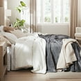 thumbnail image 6 of U by Bedsure Sherpa Fleece Throw Blanket Grey - Thick and Warm Blankets Soft and Fuzzy Throw, 50x60 inches, 6 of 7