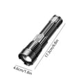 thumbnail image 3 of LED Rechargeable Flashlight: Ultra-Bright 3280ft Range, 3 Modes, Aluminum Housing, USB Fast Charging, Long Battery Life, Waterproof & Durable for Outdoor Use - Black, 17.3cm Length, 150g Weight, 3 of 6