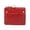Red, variant on gcong Slim Minimalist Zipper Purse for Women Men Compact Card Holder Wallet with Key Ring Organizer