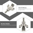 thumbnail image 3 of GOOHOCHY Portable Lock 1Pcs Silver Zinc Alloy Compact for Hotel Room Security, 3 of 8
