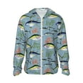 thumbnail image 1 of Fotbe Various Wild Sea Fish Chaqueta con Protección Solar UPF 50+ para Hombre y Mujer, Camisa con Capucha y Bolsillos-XX-Large, 1 of 7