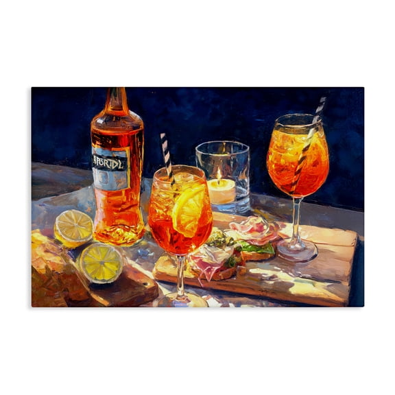 Sprits Table Still Life Canvas Wall Art, design by Ziwei Li