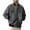 Gray, variant on Men's Baseball Collar Jacket Multi-Pocket Jacket Thin Windproof Multi-Zip Flight Jacket Black Big and Tall Men XXXL