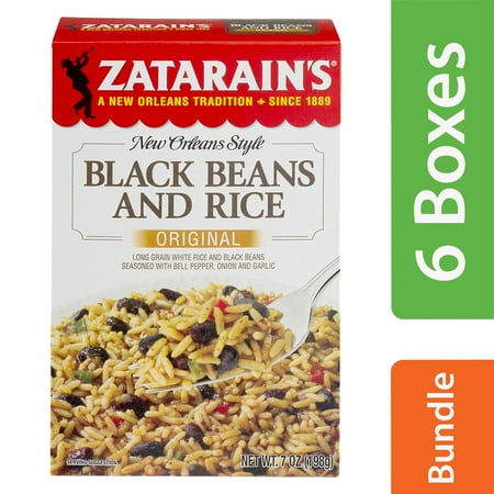(6 pack) (6 Pack) Zatarain's ZatarainÃ¢ÂÂs Black Beans & Rice Rice Dinner Mix, 7 oz