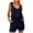 Blue, variant on Tshirt Rompers for Women 2025 Summer Casual Shorts Jumpsuit Plain Scoop Neck Button Down Sleeveless Tank Top Rompers Orange, XXL